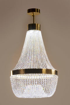 Art Deco Etna Chandelier Swarovski Crystal Handmade in Portugal by Greenapple