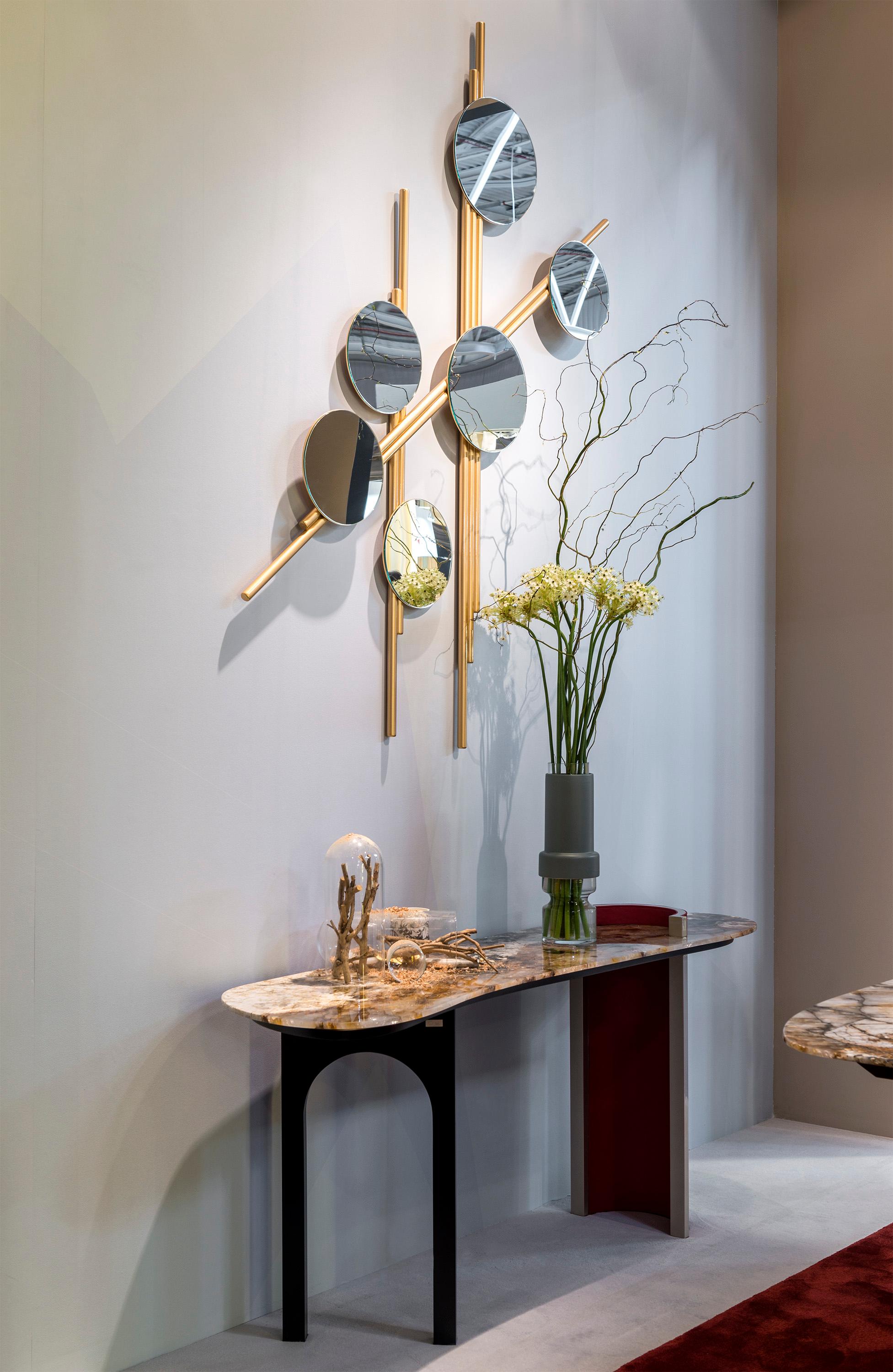 Flute Wall Mirror, Modern Collection, Handcrafted in Portugal - Europe by GF Modern.

The Flute wall mirror is a statement piece that brings harmony to any space, requiring no musical sheet for one to appreciate its design. Crafted in polished