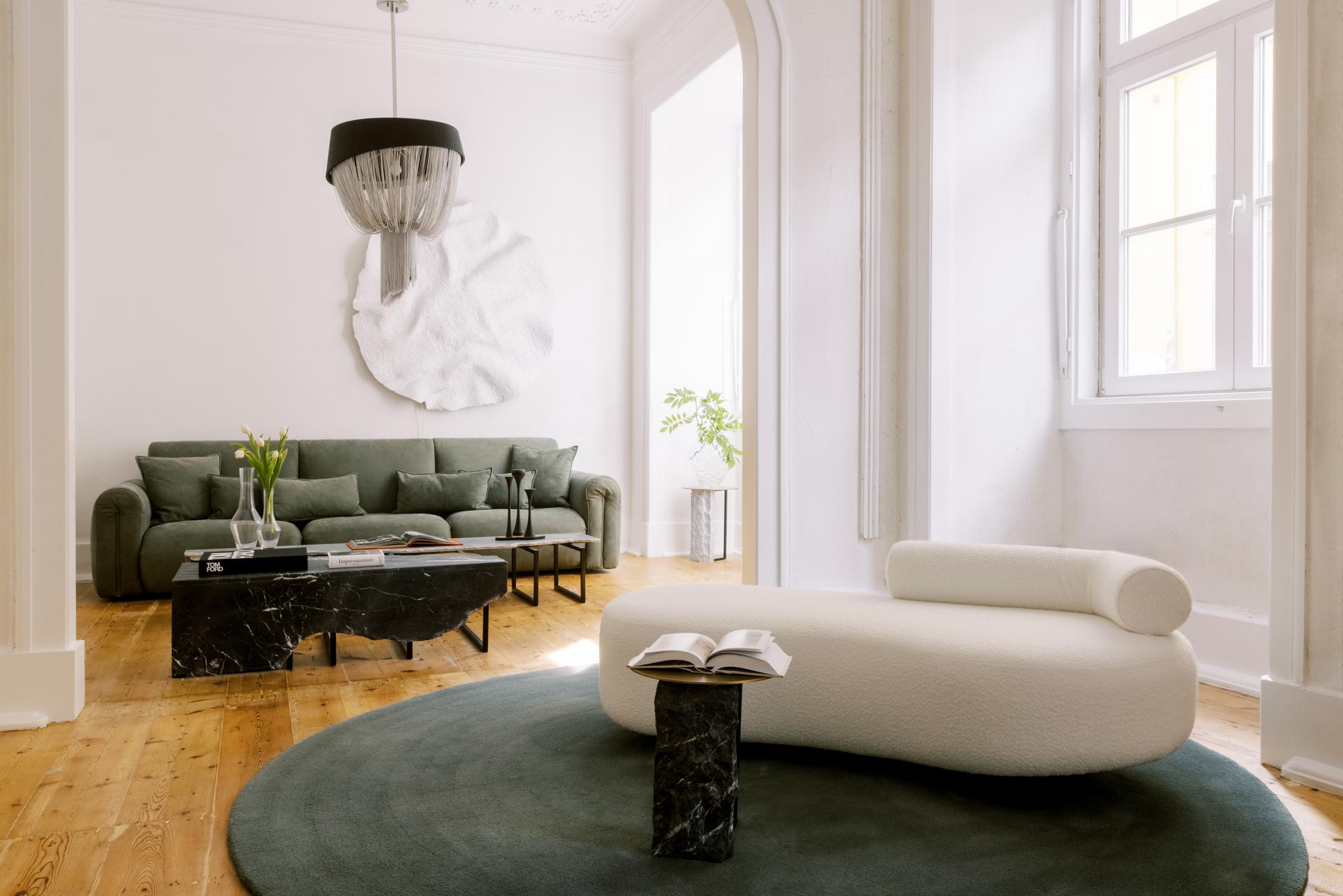 Araña Modern Forever, roble envejecido, inoxidable, hecha a mano Portugal by Greenapple en venta 5