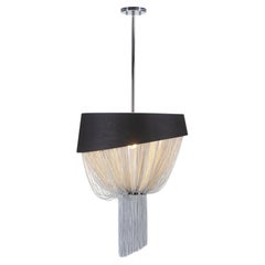 Contemporary Forever Suspension Lamp Aged American Oak Handcrafted by Greenapple