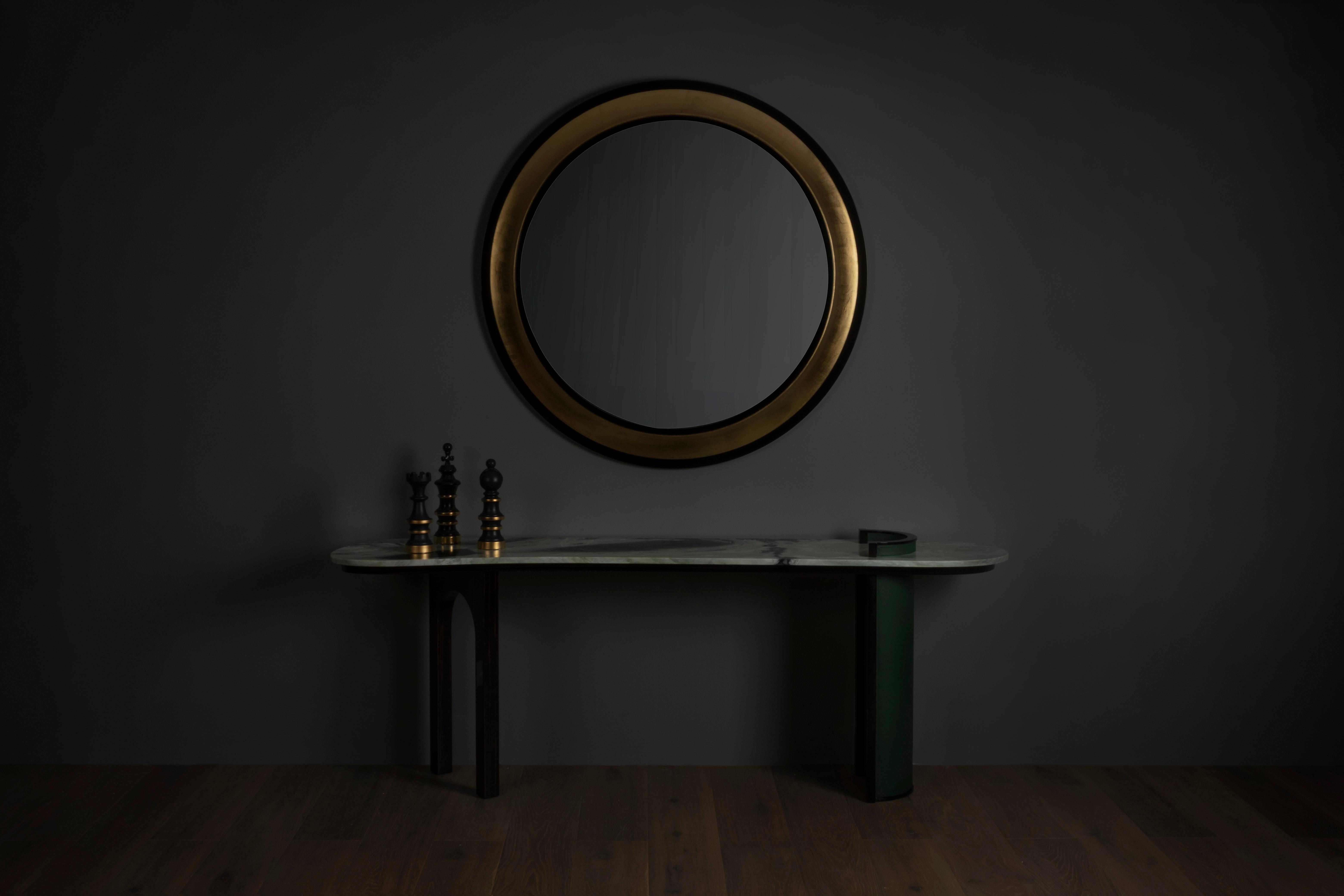 Modern Grifo Wall Mirror Gold Leaf Handmade in Portugal by Greenapple In New Condition For Sale In Lisboa, PT