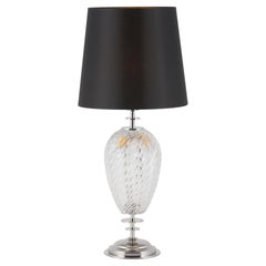 Art Deco Style 1774 Crystal Table Lamp with Clear Handmade Crystal by Greenapple