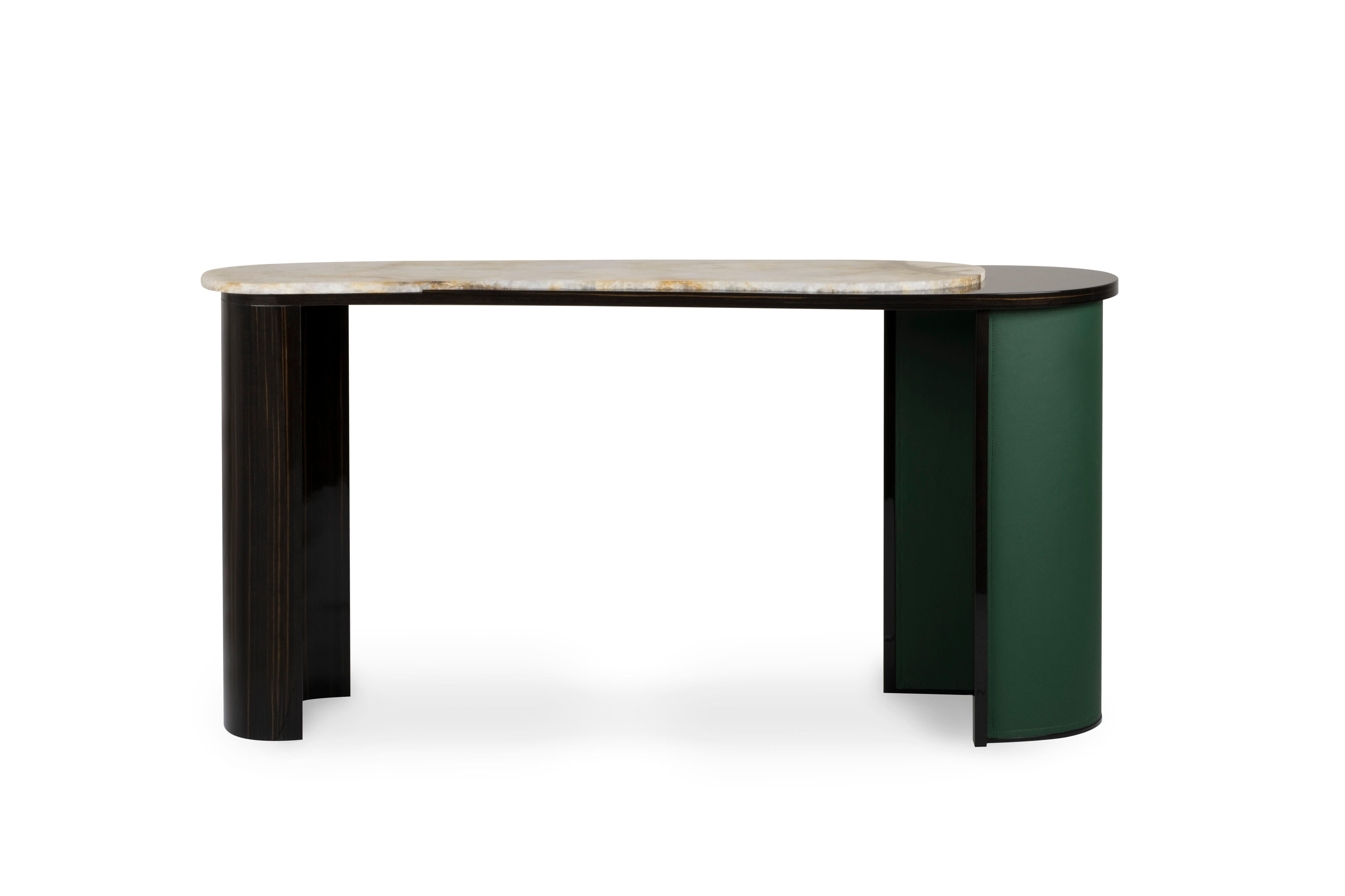 Modern Arco da Augusta Console Calacatta Marble Handmade Portugal Greenapple For Sale 3