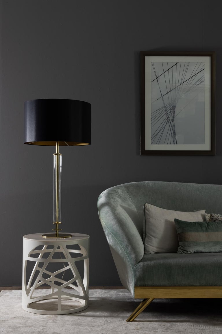 Vaz table lamp, Modern Collection, Handcrafted in Portugal - Europe by GF Modern.

The luxurious Art Deco table lamp Valverde creates a subliminal ambience for exceptional living. The cylindrical detail of clear glass harmonises with the wonderful