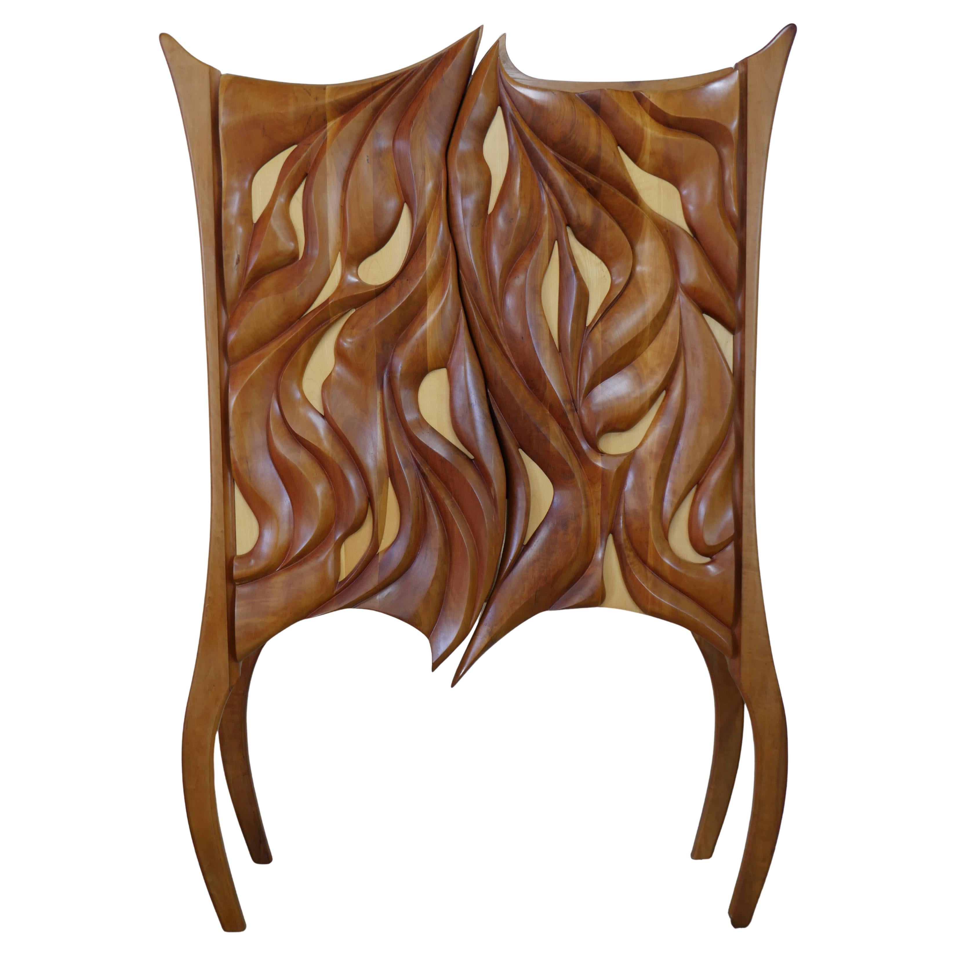 Meuble de bar sculptural artisanal du 21e siècle