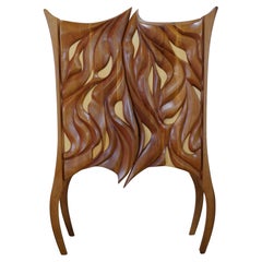 Meuble de bar sculptural artisanal du 21e siècle