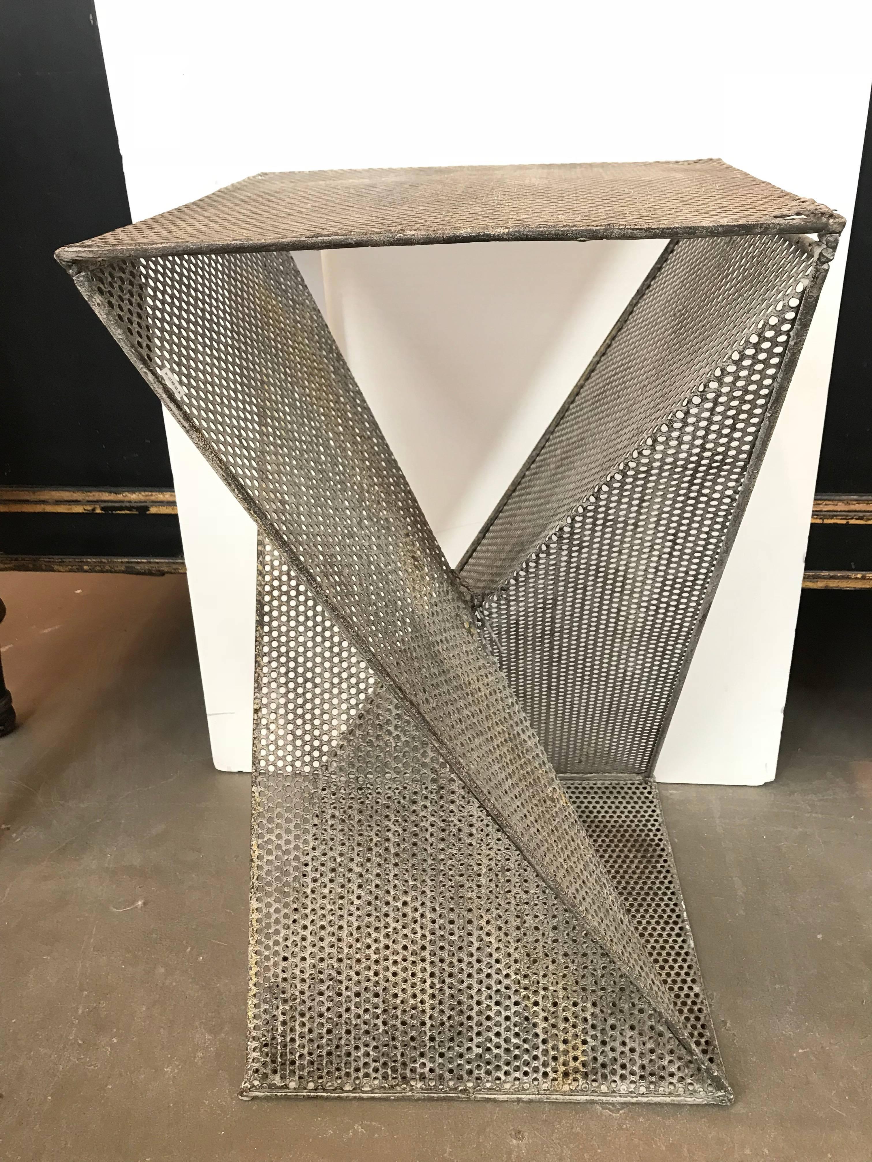 American 21st Century Artisan Metal Table For Sale