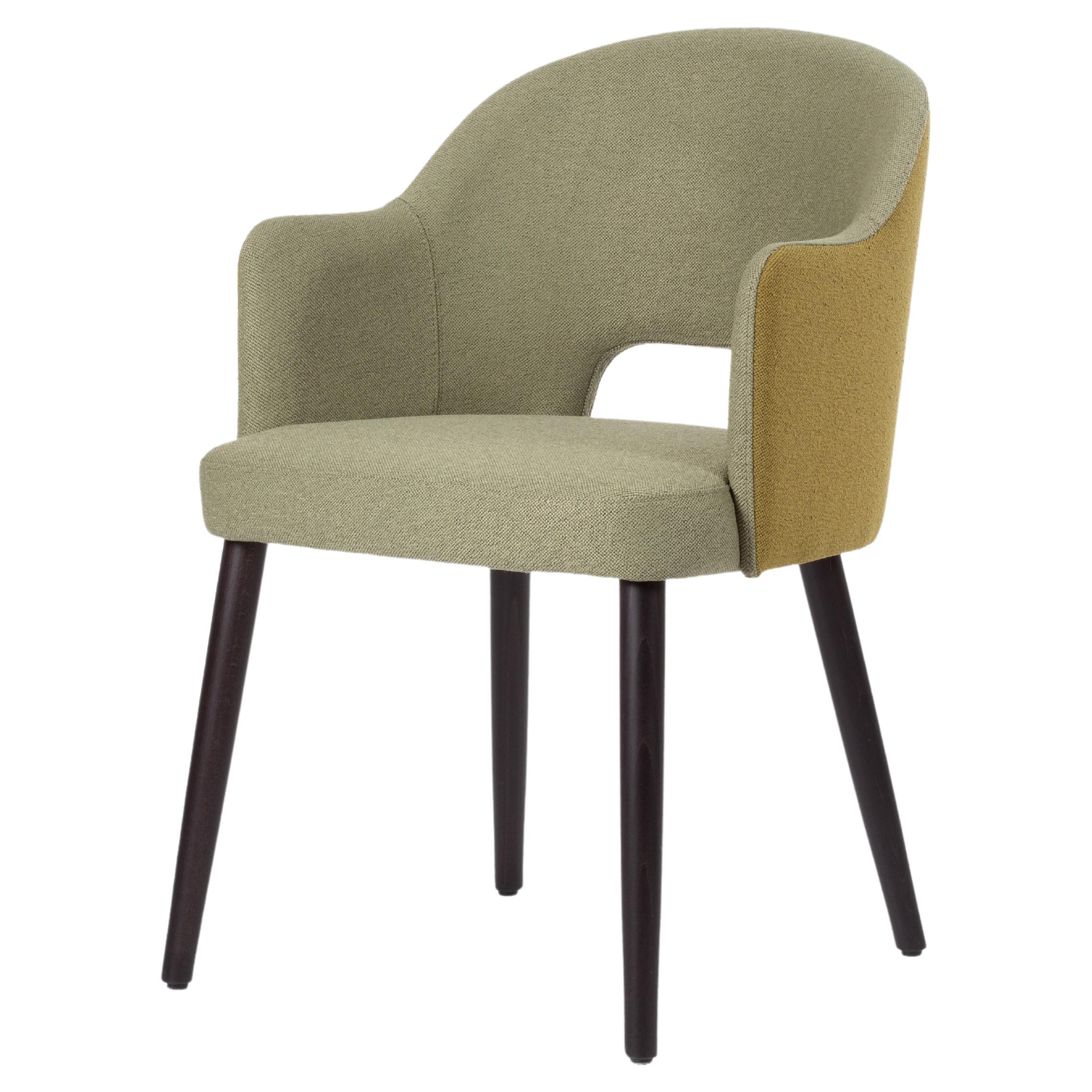 21st Century Ary Chair, Free Life Fabric and Wood, Made in Italy by Hebanon