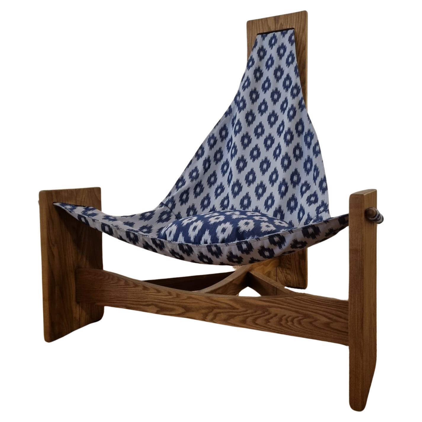 21st Century Ash Wood T Sling Chair For Sale