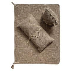21ème siècle Asian Mocha Color Outdoor Indoor 150x200 cm Handmade Rug