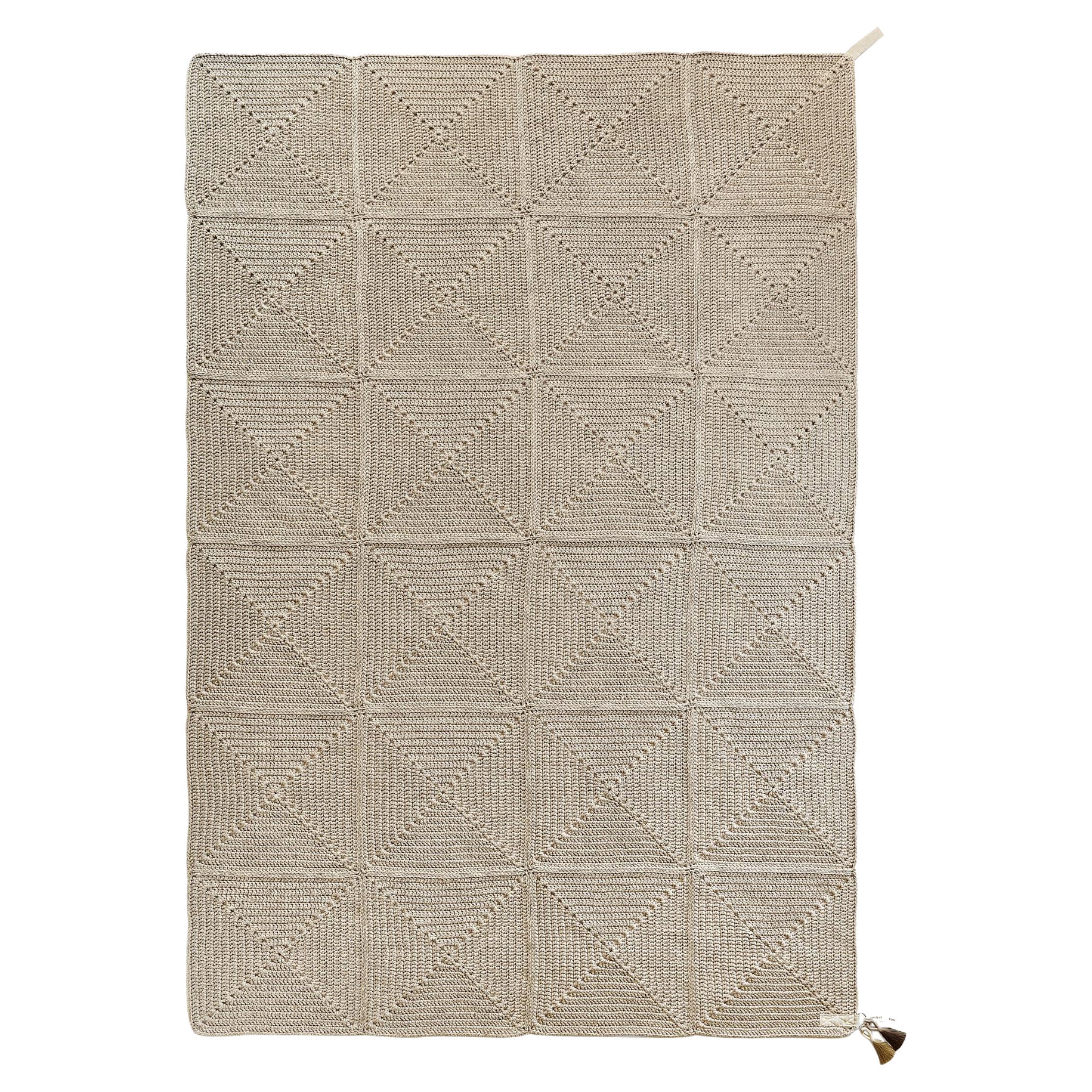 Tappeto asiatico del XXI secolo Marrone Beige Outdoor Indoor 200x300 cm fatto a mano