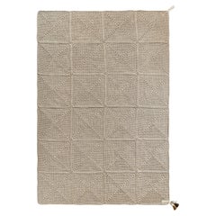 21st Century Asian Brown Beige Outdoor Indoor 200x300 cm Handmade Rug