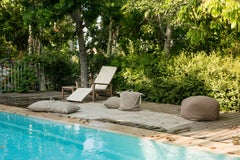 21st Century Asian Mocha Outdoor Indoor 200x200 cm Handmade Crochet Rug