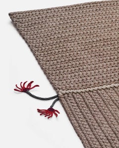 21st Century Asian Mocha Brown Earth Outdoor Indoor 200x300 cm Handmade Rug