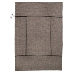 21st Century Asian Grey and Cacao Outdoor Indoor 200x300 cm Handmade Rug
