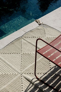 21st Century Asian Natural Cream Outdoor Indoor 200x300 cm Handmade Rug
