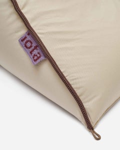 Puf triangular de cuerda con contorno para interior y exterior «21st Century Asian» - Marrón chocolate