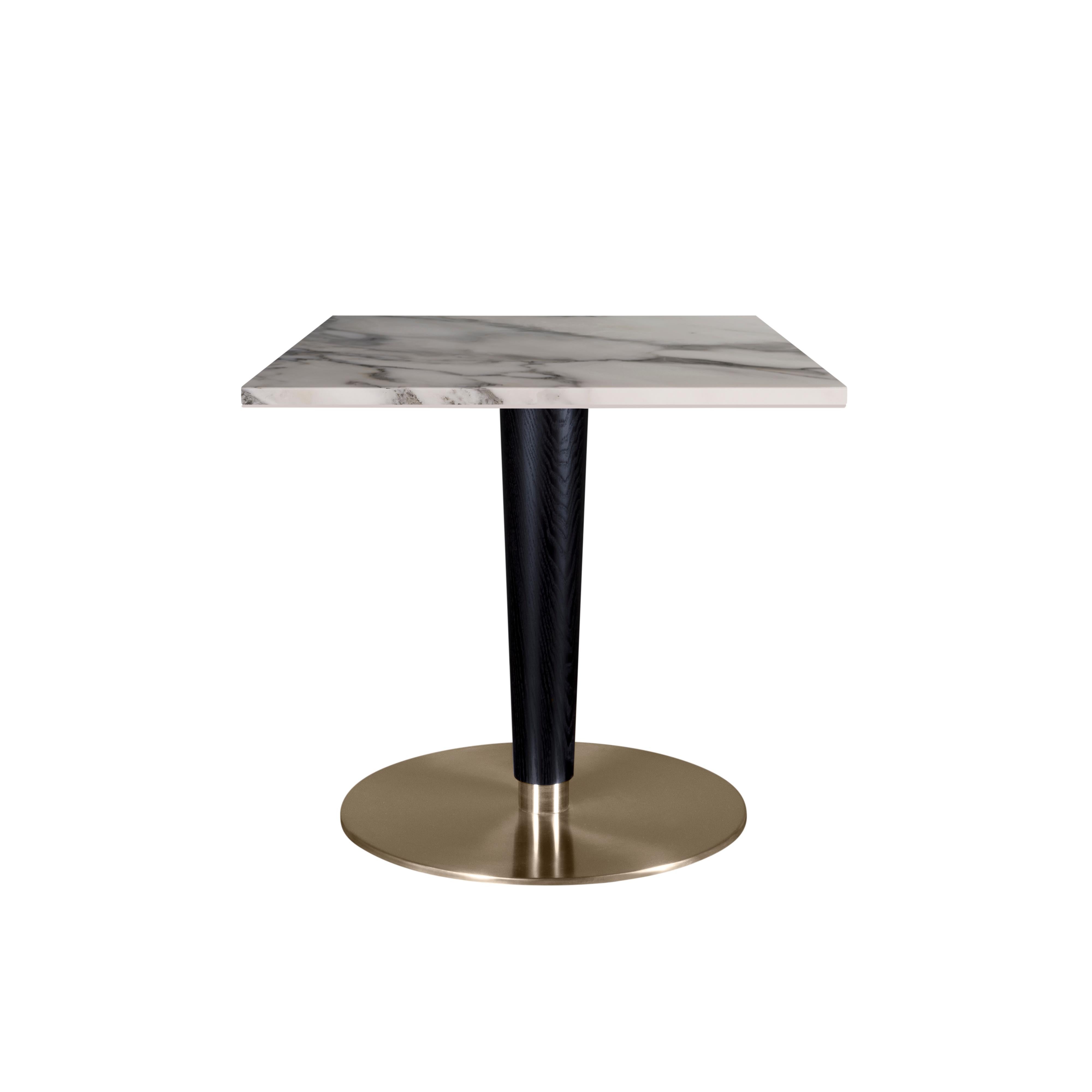 Laiton Table de salle à manger Atlanta du 21e siècle en marbre et laiton fabriqué au Portugal par Porus Studio en vente