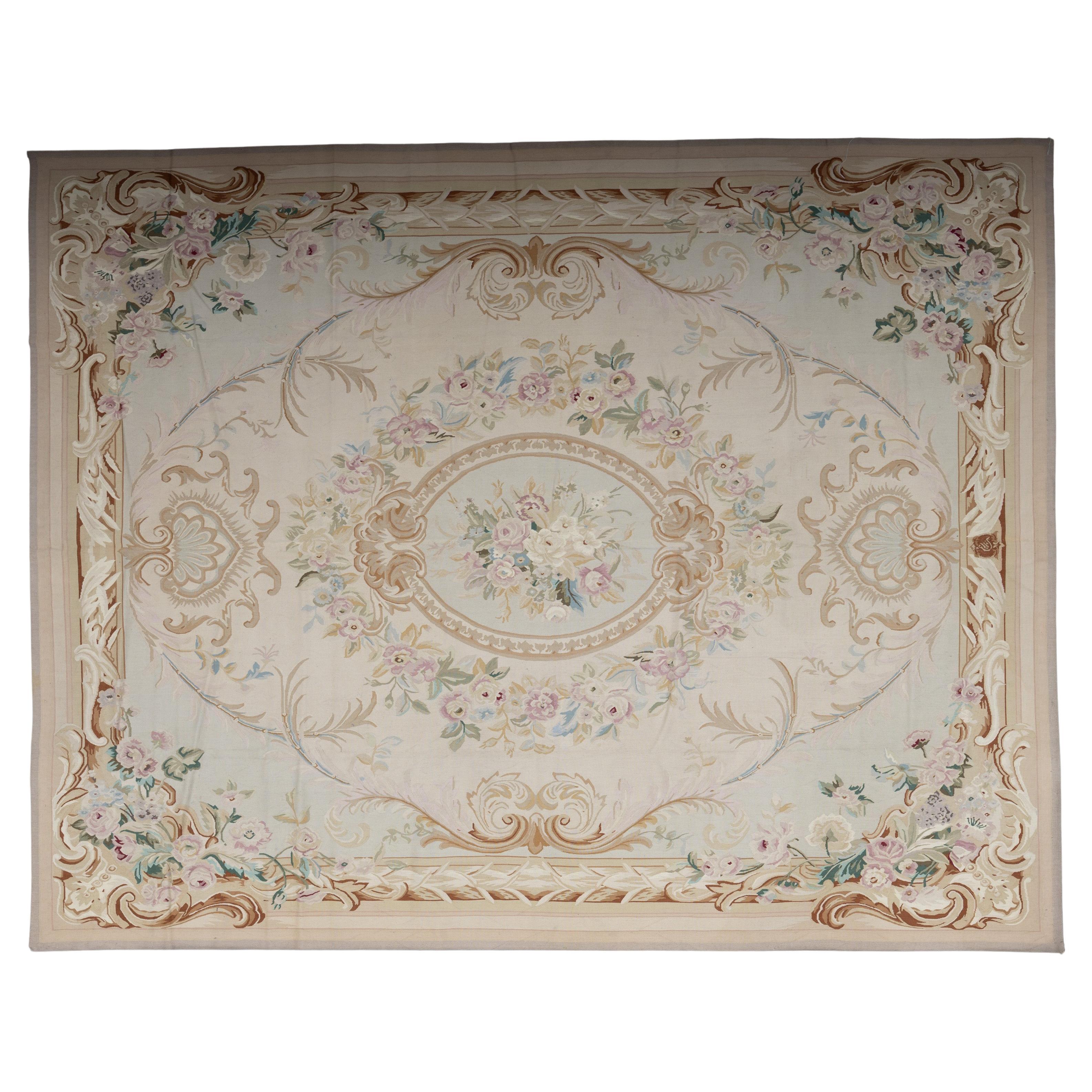 21st Century Aubusson Rug For Sale