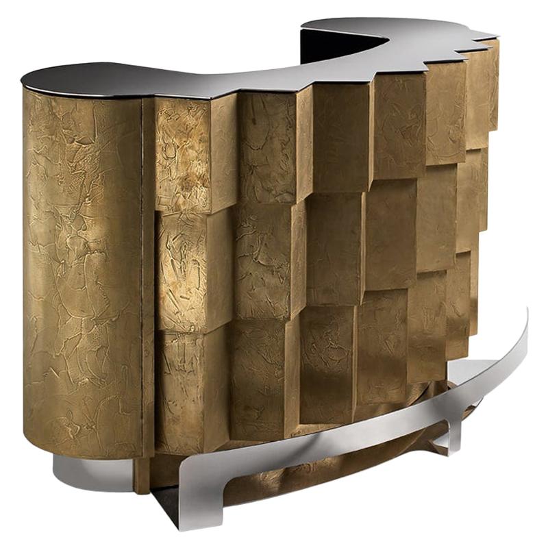 21ST CENTURY AVENUE Bar by Piero Manara For Sale at 1stDibs brass bar