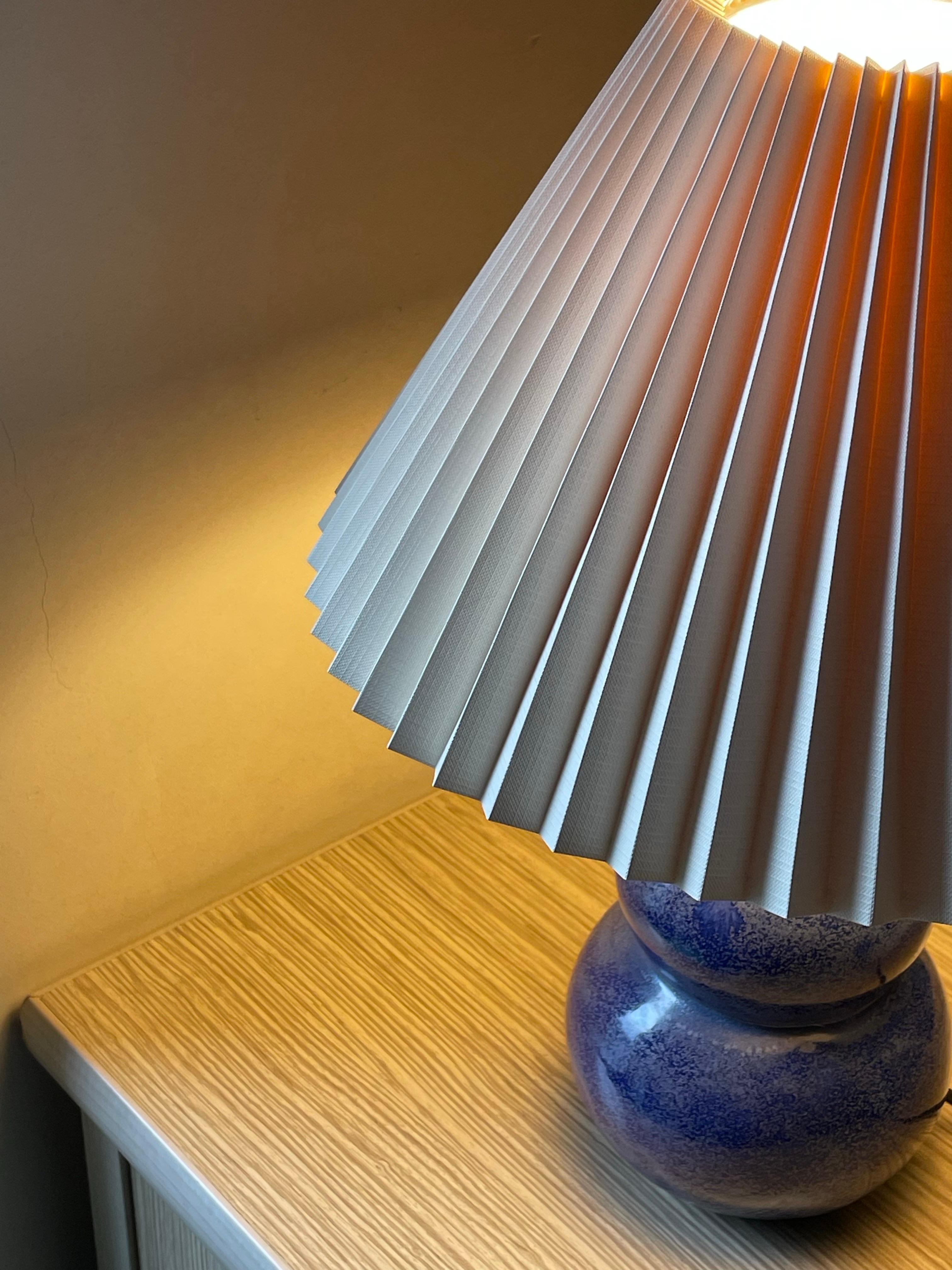 Contemporary 21st Century Azure Table Lamp by Busra Ozdemir - Modern, Ceramic For Sale