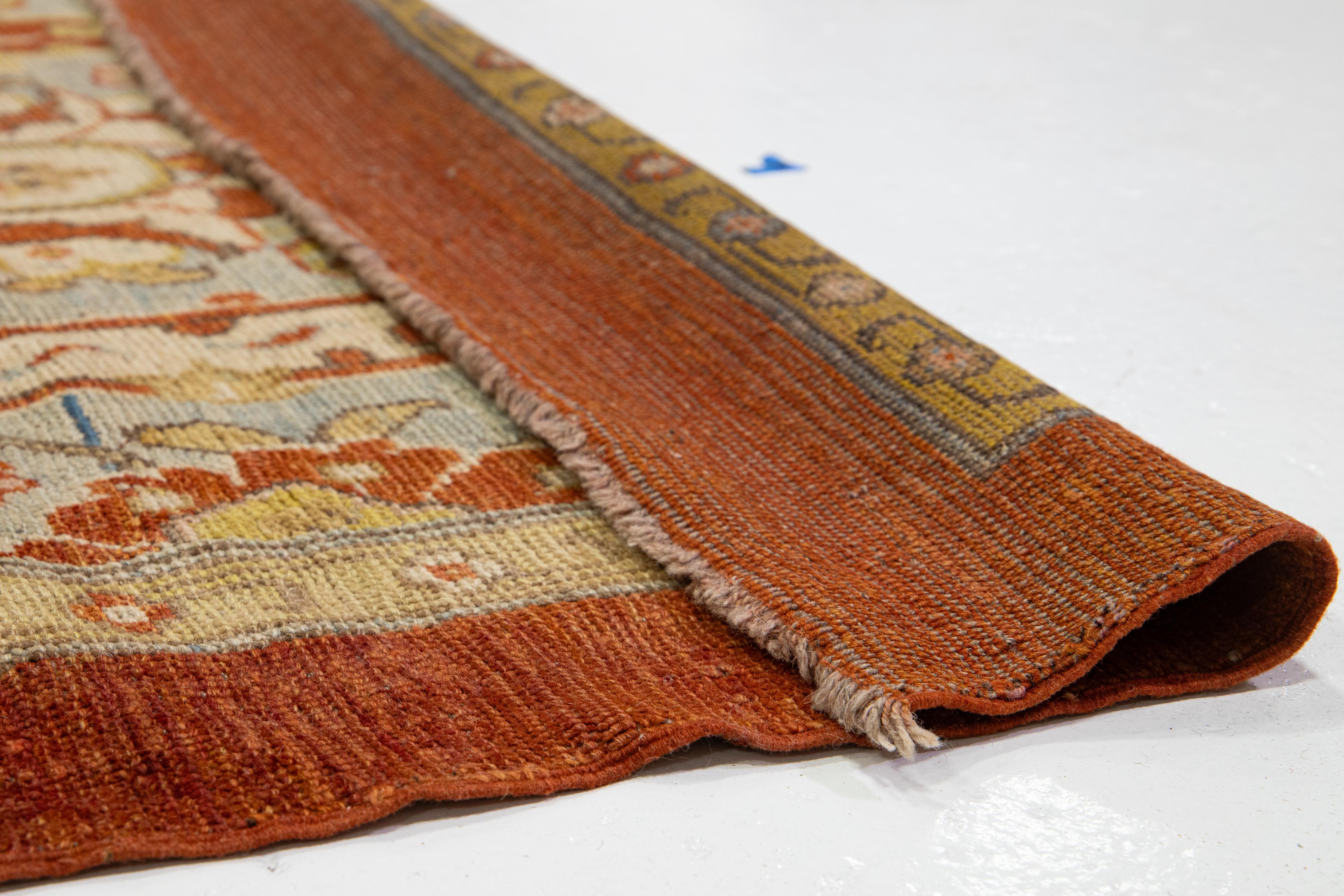 21st Century Bakshaish Style Rust wool Rug With Allover Pattern en vente 2