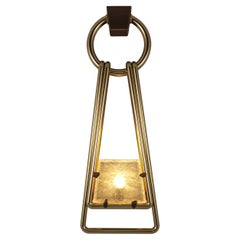 Lampada da parete Baku del 21° secolo in ottone con vetro artigianale  da Creativemary