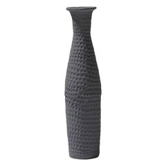 21st Century Baltic Blue Matt Vase by Ceramica Gatti, designer A. Anastasio
