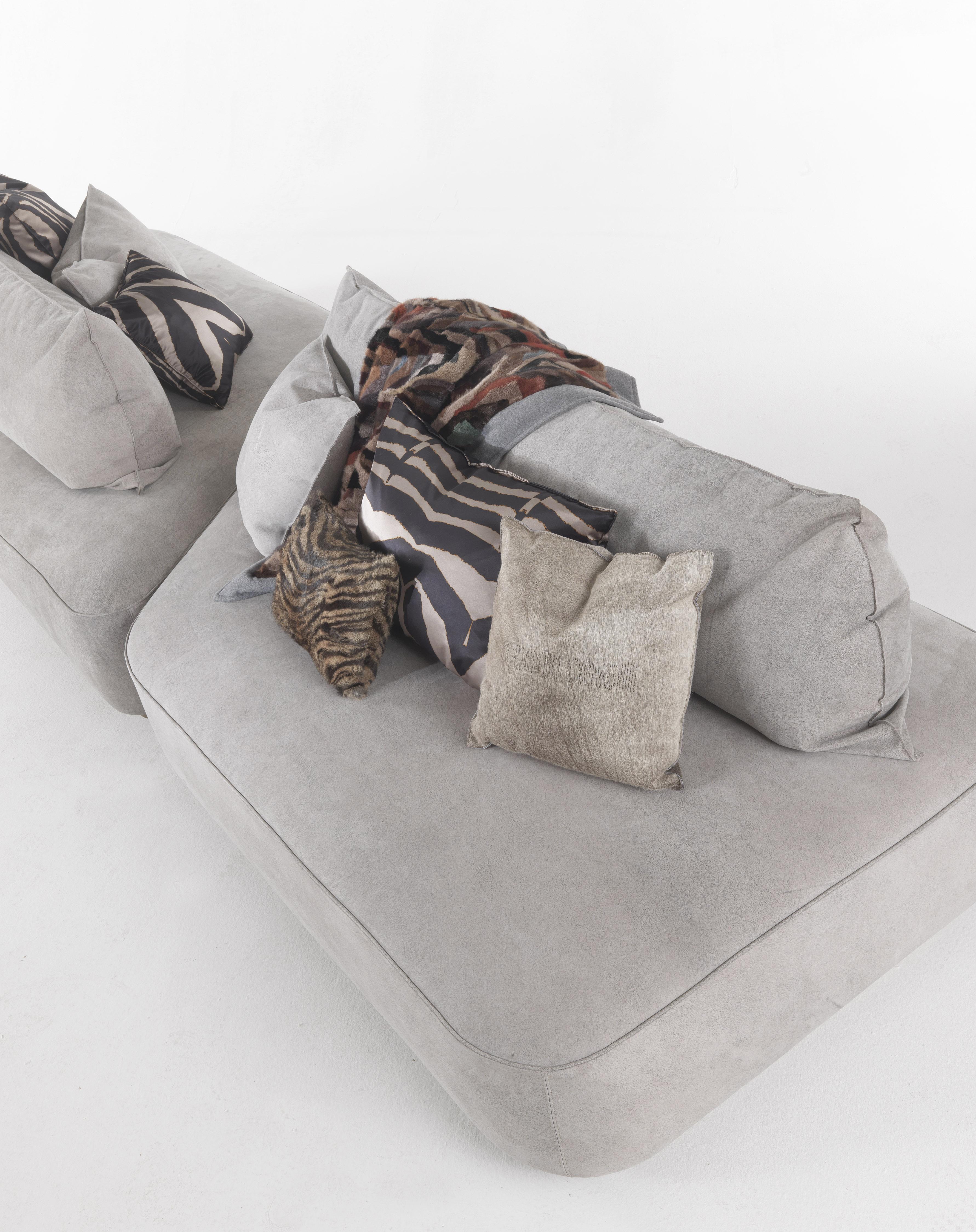 Sofá Modular Baltimora Siglo XXI en Piel by Roberto Cavalli Home Interiors Italiano en venta