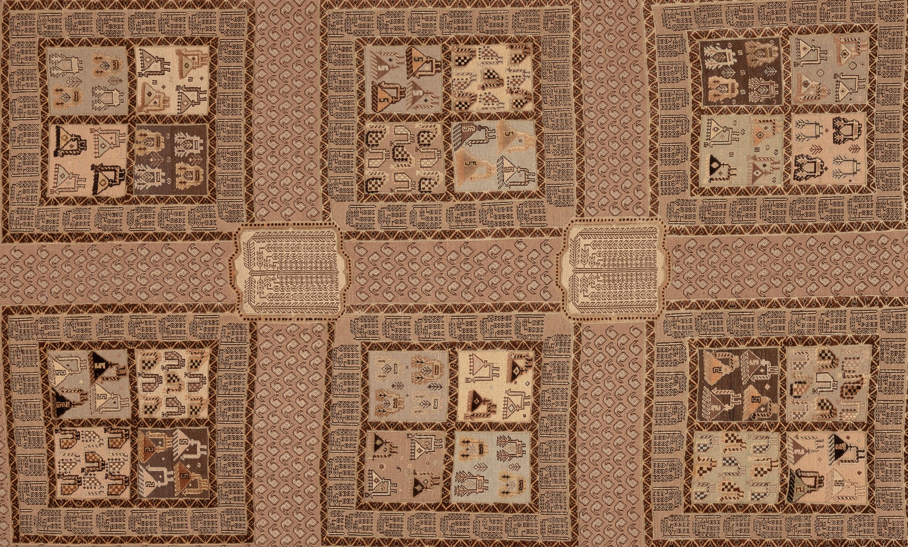 Embrace the allure of nomadic artistry with this authentic Baluch rug. Crafted by skilled artisans, each knot tells a story of tradition and heritage. Woven with intricate geometric patterns and rich earthy tones, it brings a touch of rustic charm