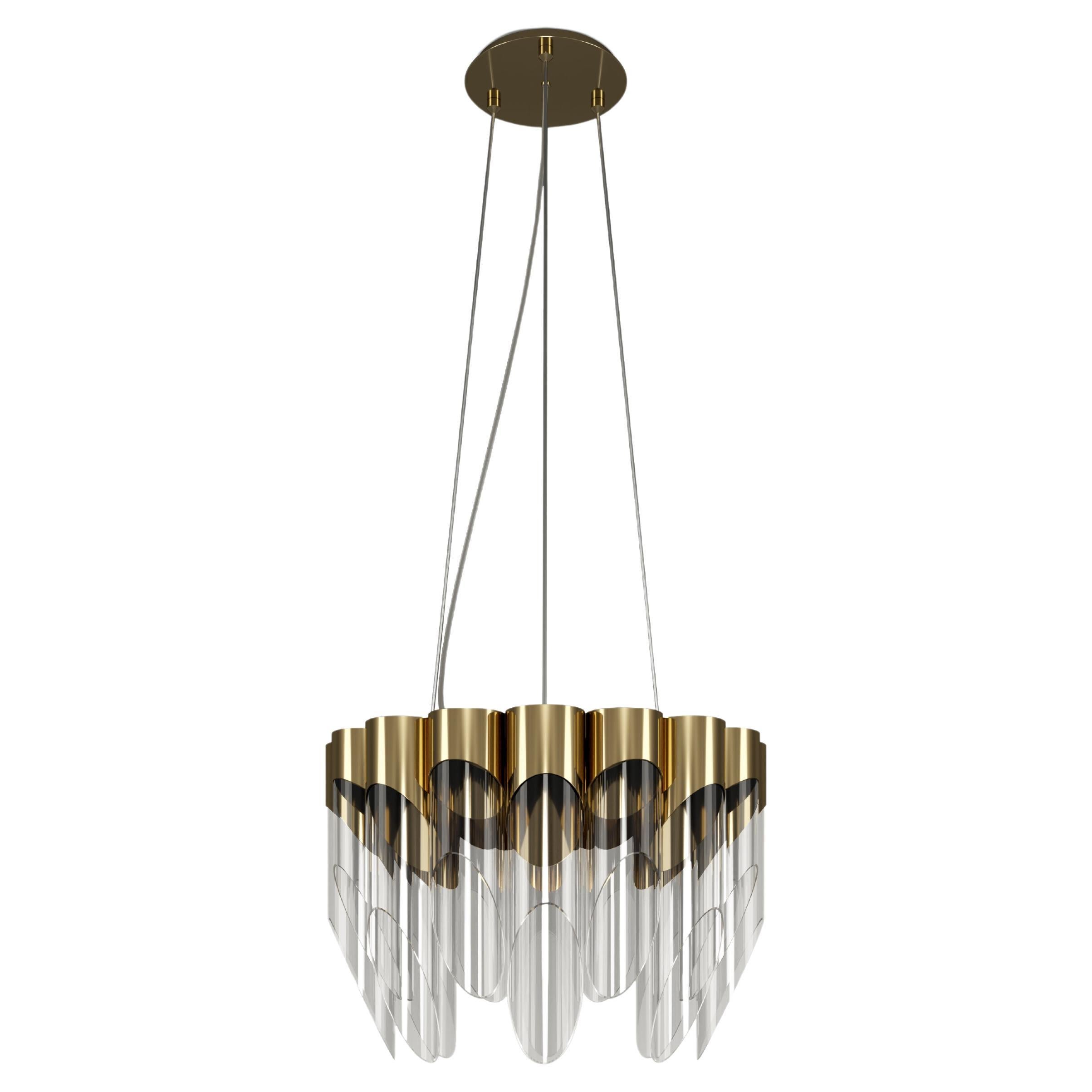 21st Century Bamboo II Lampada a Sospensione Vetro Ottone  da Creativemary