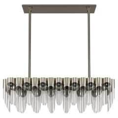 21st Century Bamboo III Suspension Lamp Brass Glass  by Creativemary