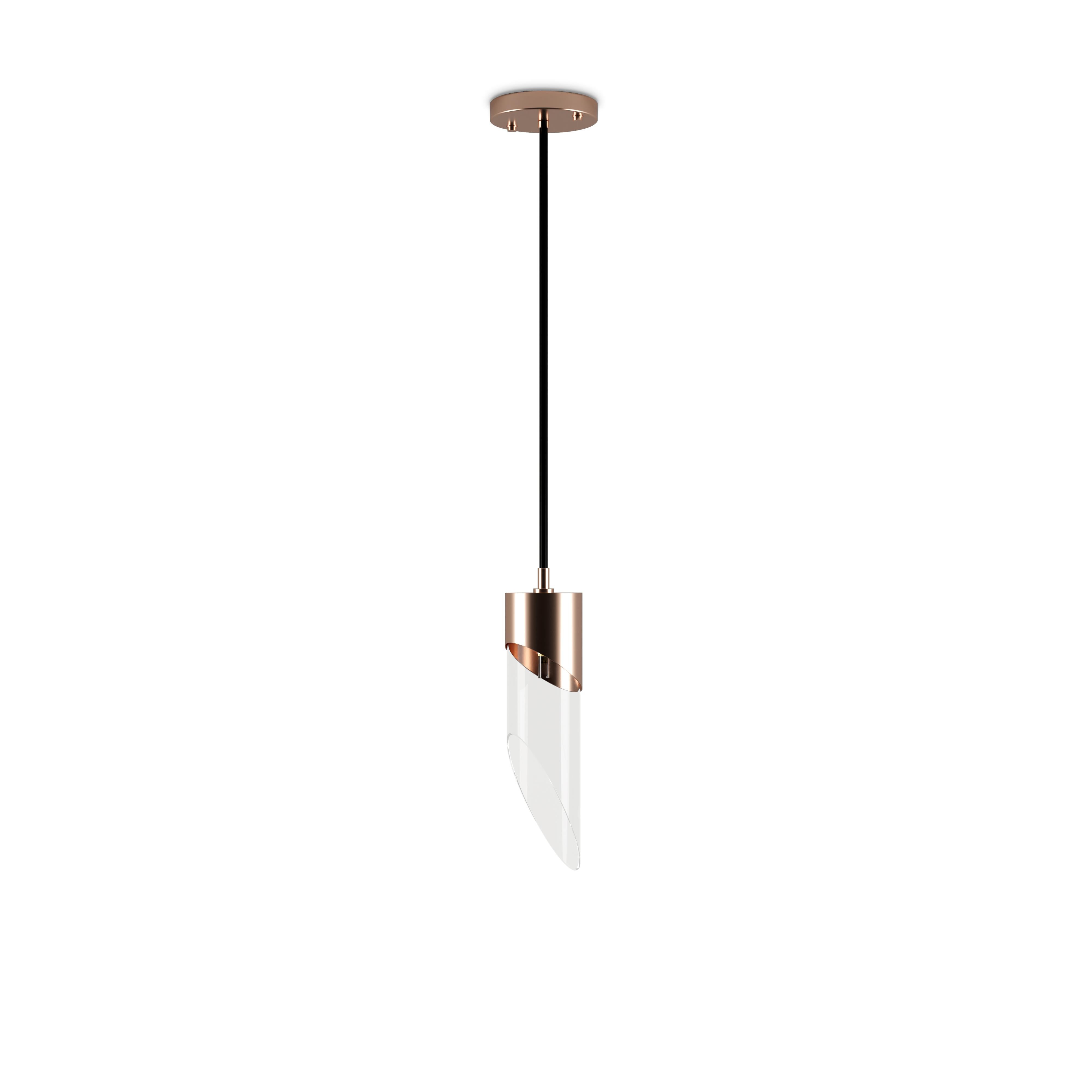 Lampada a sospensione in bambù del XXI secolo in ottone e vetro Made in Portugal di Creativemary In condizioni Nuovo in vendita a RIO TINTO, PT