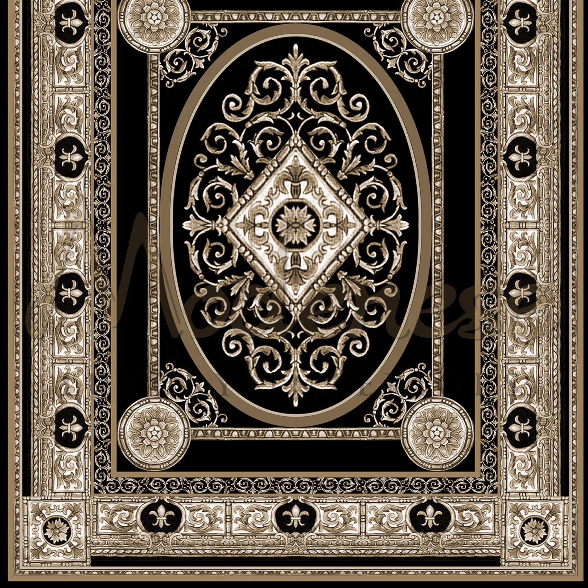 Hand-Crafted 21st Century Bamboo Silk Handknotted Rug by Modenese Interiors, Black&White For Sale