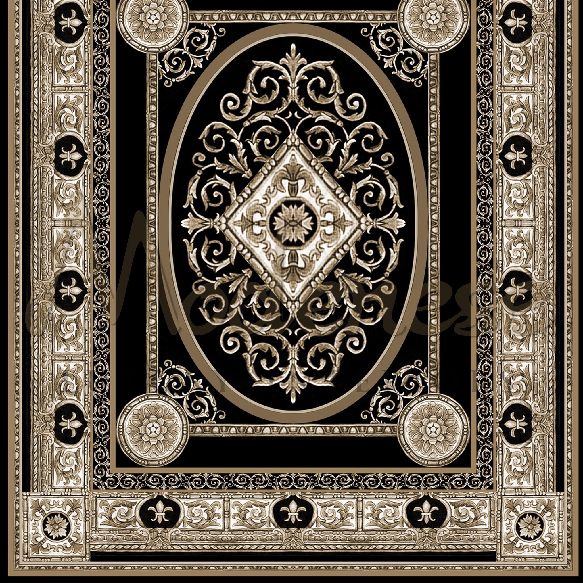 Hand-Knotted 21st Century Bamboo Silk Handknotted Rug by Modenese Interiors, Black&White For Sale