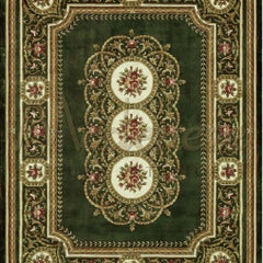 21st Century Bamboo Silk Handknotted Rug by Modenese Interiors, Persian Emerald