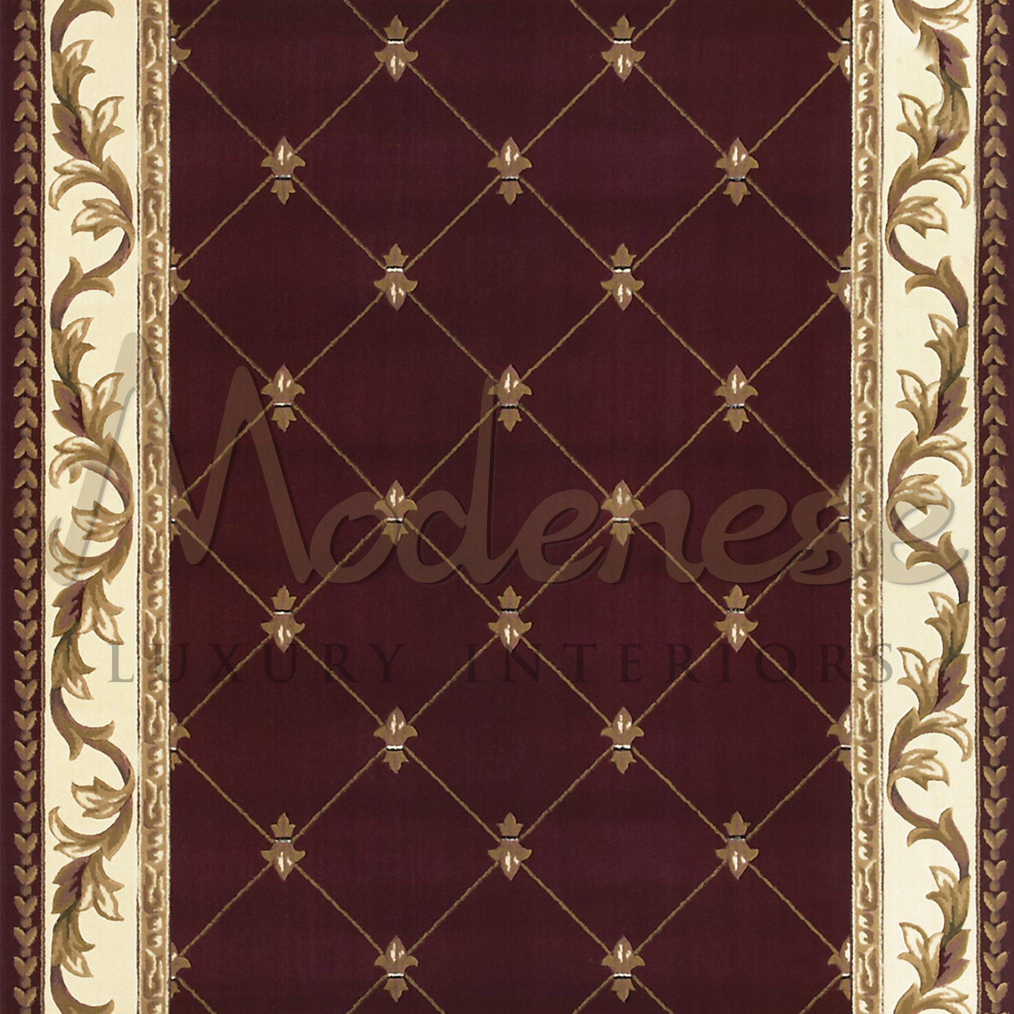 Bright 100% bamboo silk persian rug handknotted by experienced Italian artisans for the interior design brand Modenese Luxury Interiors. This rug goes best with classical furniture in private penthouses. Rectangular shape with rhomboidal pattern of