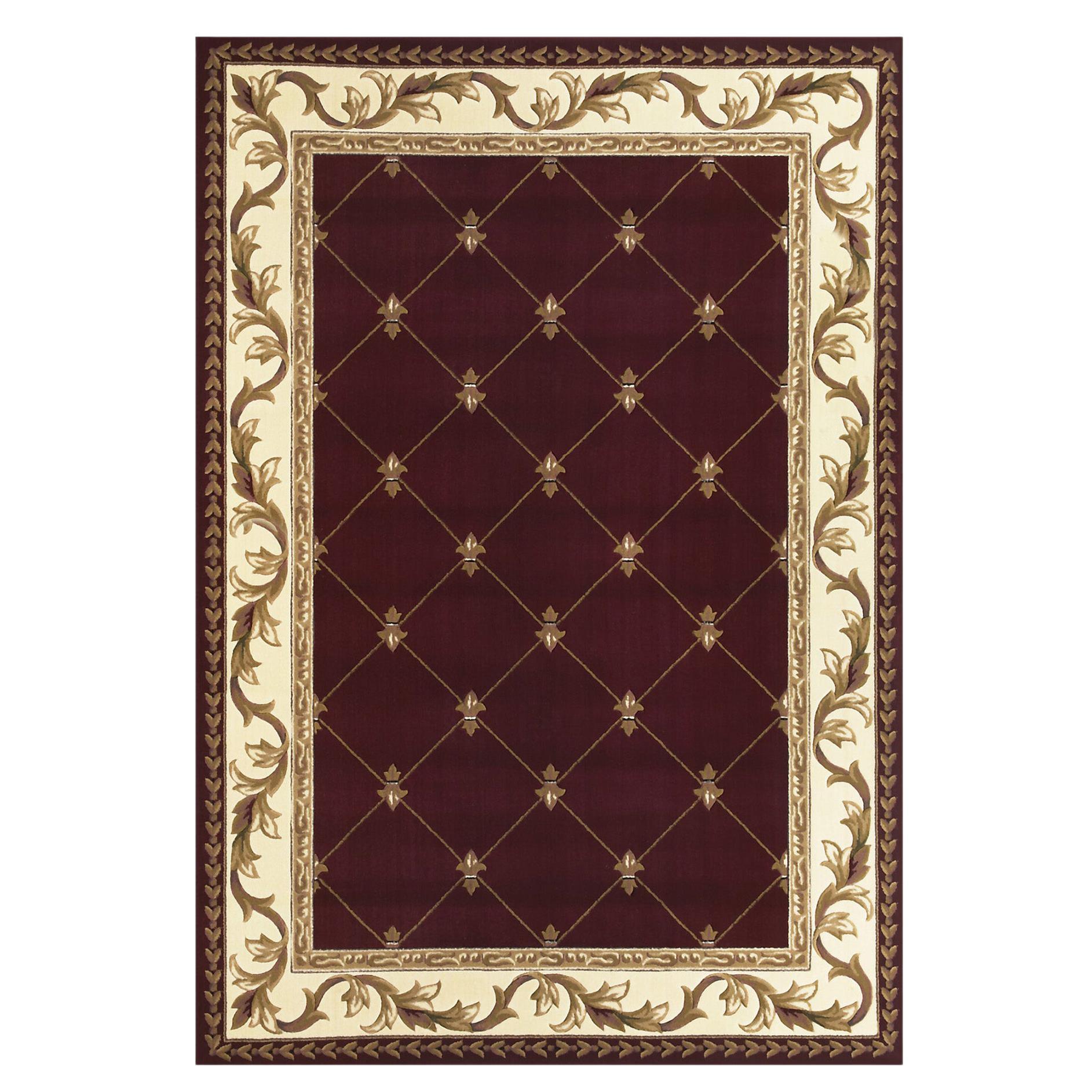 21st Century Bamboo Silk Handknotted Rug by Modenese Interiors, Red and Gold