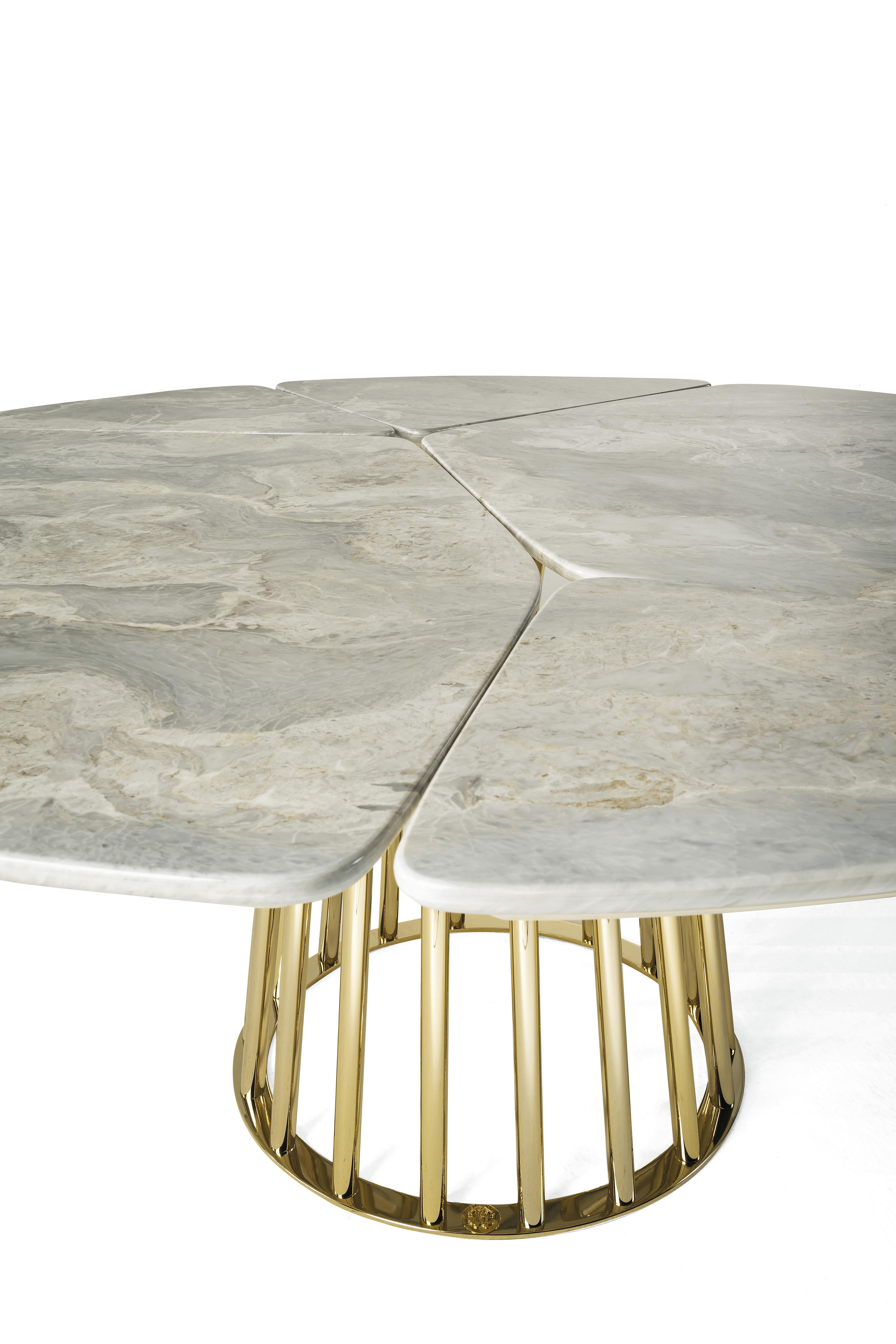 Modern 21st Century Baobab Table with Marble Top by Roberto Cavalli Home Interiors For Sale