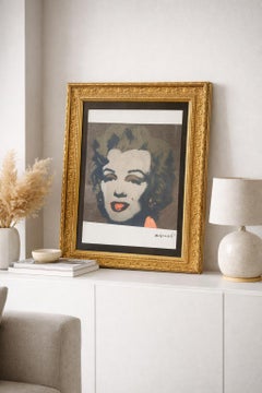 21st Century Baroque Framed Marylin Monroe 92/125 Lithography by A. Warhol