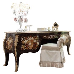 21st Century Baroque Handpainted Make Up Table by Modenese Gastone