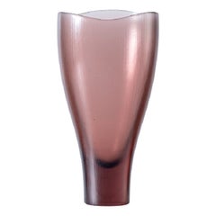 21st Century Battuti/Canoe Small Vase in Rosa Cipria by Tobia Scarpa