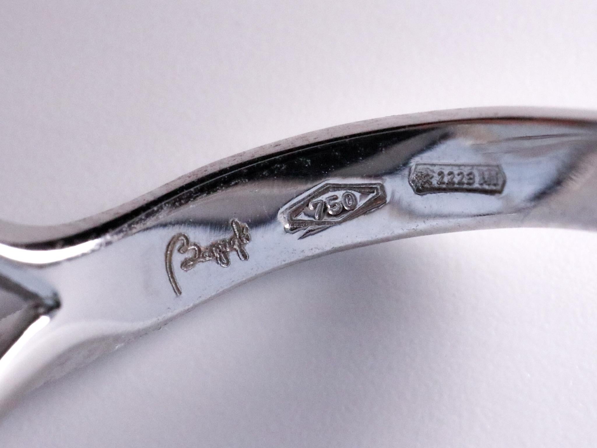 For Sale:  Labradorite Made in Italy Cosmic Innovatively Worn White Gold Cocktail Ring 5