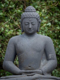 21st Century Beautiful lavastone Buddha statue from Indonesia