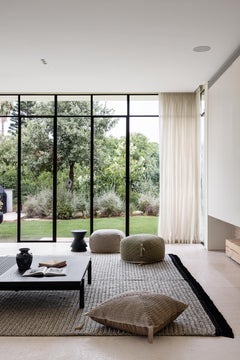 21st Century Mocha Outdoor Indoor Handmade Square Floor Cushion