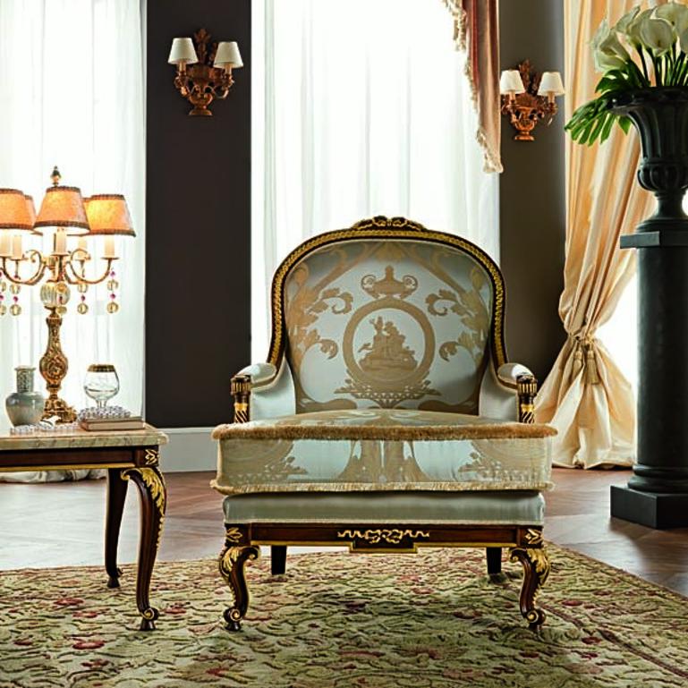 A timeless masterpiece, Beige Victorian Armchair is a noble armchair that fills the space with glamour. The richness of its structure transforms it in the perfect solution for the decoration of a luxury space. This armachair exalts the refinement