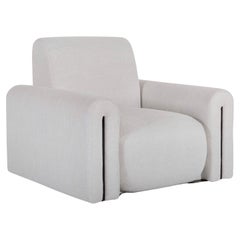 Modern Beijinho Outdoors Single Seat Sofa in Beige Cotton-Linen by Greenapple