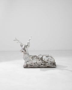 21st Century Belgian Concrete Deer Sculpture