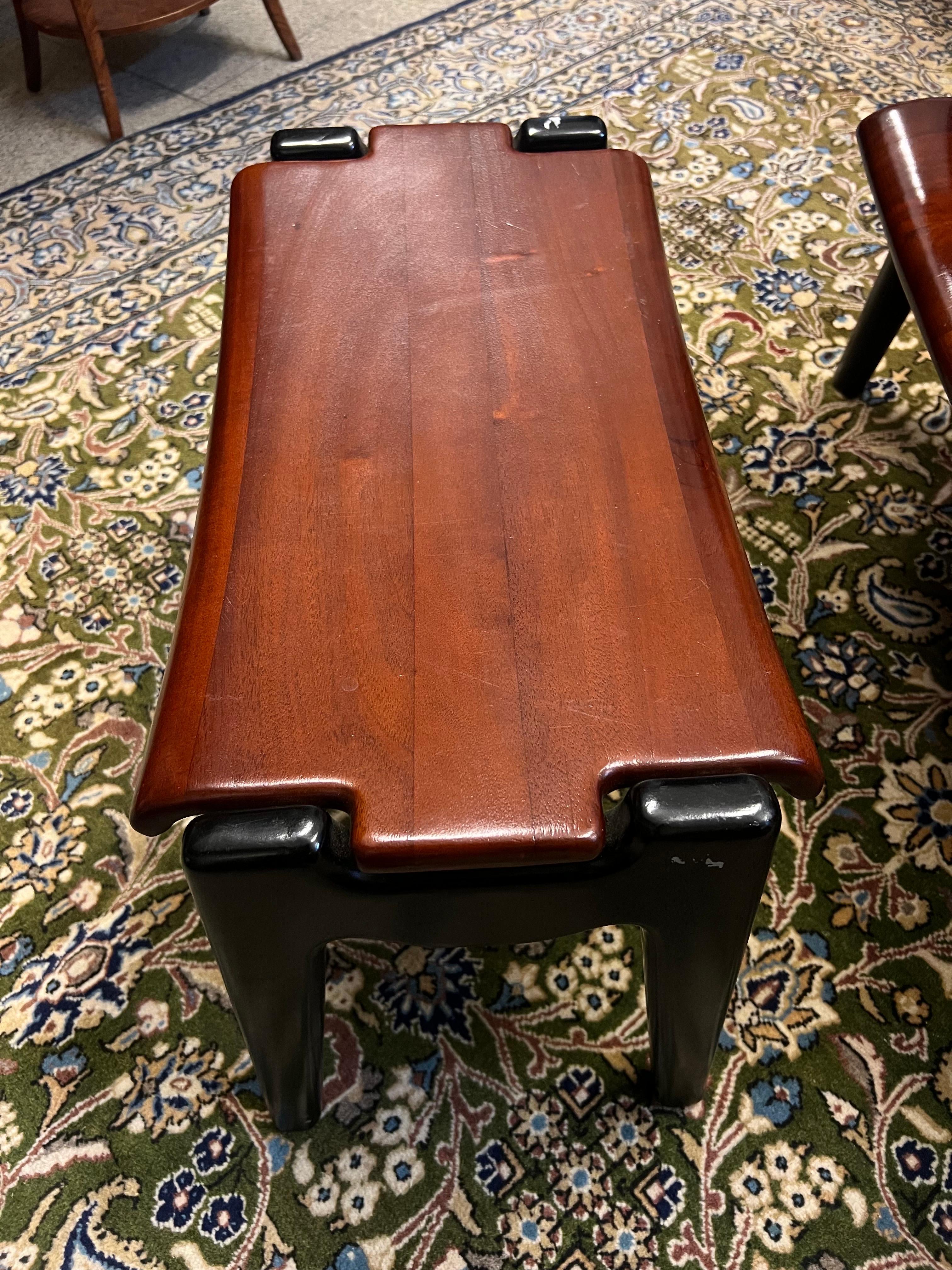 Ensemble de fauteuil et tabouret Zen en teck belge du 21e siècle par Olivier de Schrijver en vente 1