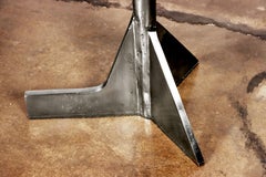 21st Century Bellance Cigarette Table in Cast Bronze and White Ibiza Stone